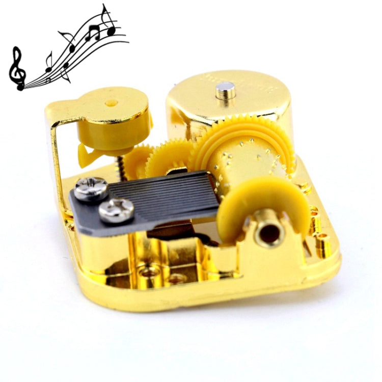 Eight-tone Gold-plated Bar Repair Parts DIY Sky City Paperback Music Box(Edelweiss) - Music Box by buy2fix | Online Shopping UK | buy2fix