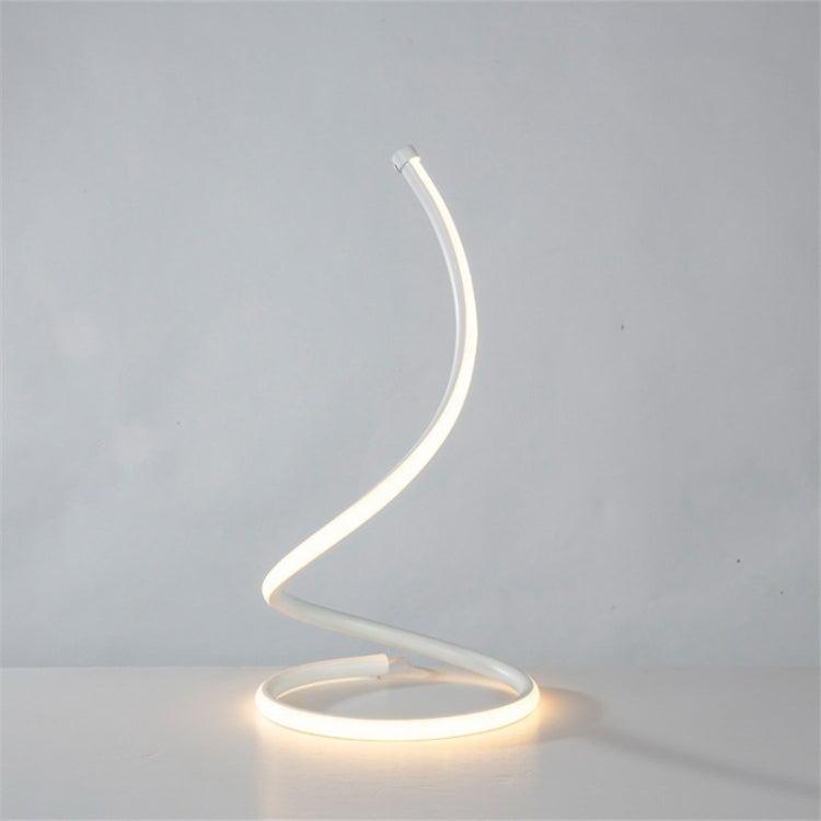 LED Spiral Table Lamp Home Living Room Bedroom Decoration Lighting Bedside Light, Specifications:Without Plug(Gold) - Bedside Light by buy2fix | Online Shopping UK | buy2fix