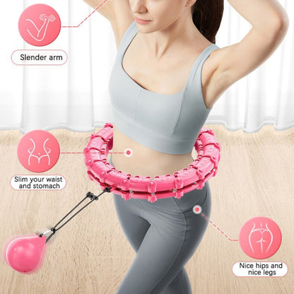 Smart Thin Waist Ring Women Will Not Fall Off Detachable Abdominal Ring Fitness Equipment, Size: 21 Knots(Purple) - Fitness Circles by buy2fix | Online Shopping UK | buy2fix