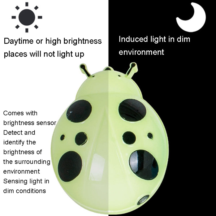 A62 Beetle Shape LED Night Light Plug-in Intelligent Light Control Sensor Light, Plug:AU Plug(Red) - Sensor LED Lights by buy2fix | Online Shopping UK | buy2fix