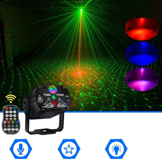 MN-R60 USB Rechargeable Mini Voice-activated Laser Light Christmas Home Entertainment Flash LED Laser Atmosphere Light Stage Light - Stage Lighting by buy2fix | Online Shopping UK | buy2fix