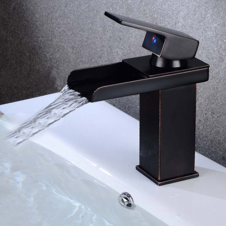 Bathroom Wide Mouth Faucet Square Sink Single Hole Basin Faucet, Specification: HT-Z6010 Short Type - Faucets & Accessories by buy2fix | Online Shopping UK | buy2fix