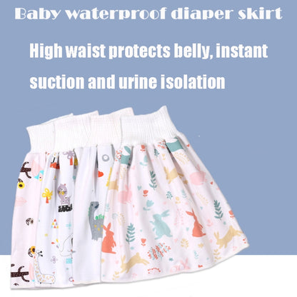 Baby Water-Proof And Leak-Proof Cloth Diapers Children Washable Cotton Cloth Bed-Wetting Skirt Pants, Colour: L(Elephant Curl Lion) - Baby Care by buy2fix | Online Shopping UK | buy2fix