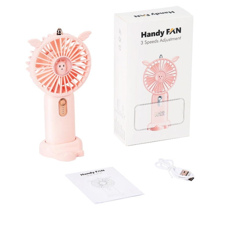 N12 Office Desktop USB Handheld Mini Fan, Fan diameter: 3000 MAH(Sky Blue) - Electric Fans by buy2fix | Online Shopping UK | buy2fix