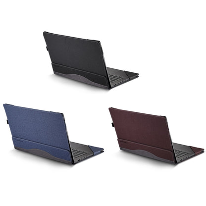 For Samsung Galaxy Book Pro 15.6 inch Leather Laptop Anti-Fall Protective Case With Stand(Wine Red) - 15 inch by buy2fix | Online Shopping UK | buy2fix