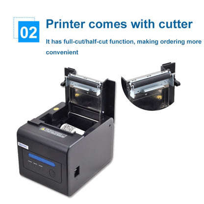 Xprinter XP-C300H 80mm Sound And Light Alarm Store Cashier Rreceipt Thermal Printer, Spec: USB+COM+LAN(UK Plug) - Printer by Xprinter | Online Shopping UK | buy2fix