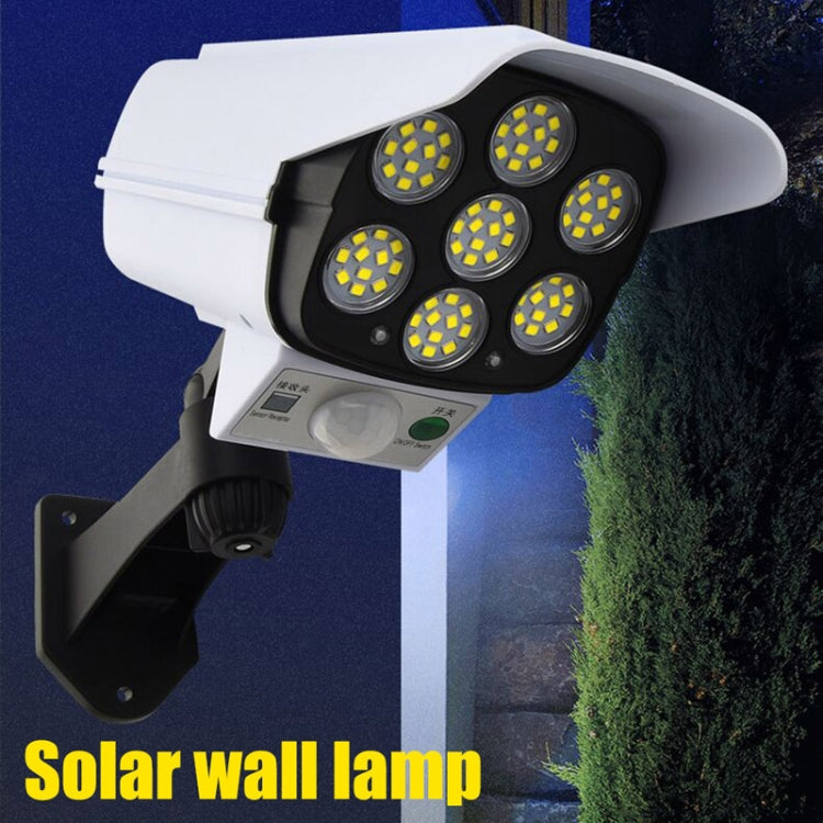 Solar Sensor LED Wall Light Simulation Surveillance Camera Glare Anti-Thief Street Lamp, Style: Remote Control (42LED) - Solar Lights by buy2fix | Online Shopping UK | buy2fix