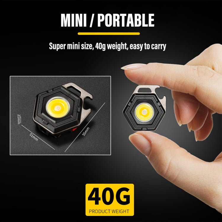 E-SMARTER W5131 Mini Keychain Strong Light Portable Flashlight, Specification: Tarnish+Tripod - Mini Flashlight by E-SMARTER | Online Shopping UK | buy2fix