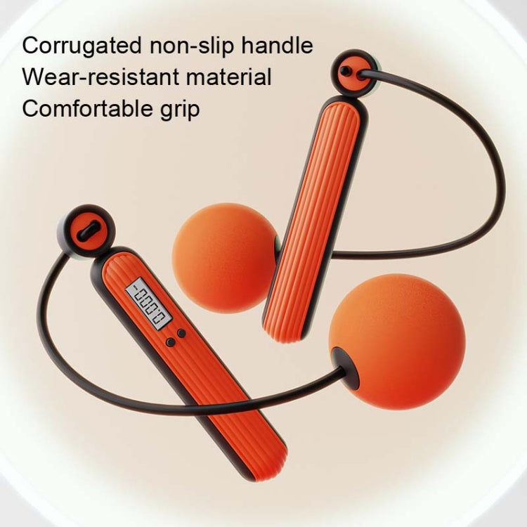 Fitness Sport Intelligent Electronic Counting Skipping Rope, Style: Long Rope (Orange) - Sporting goods by buy2fix | Online Shopping UK | buy2fix