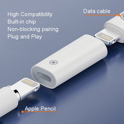 For Apple Pencil 1/2 Charging Adapter Stylus Charging Converter, Interface form: 8Pin Female To Female - Pencil Accessories by buy2fix | Online Shopping UK | buy2fix