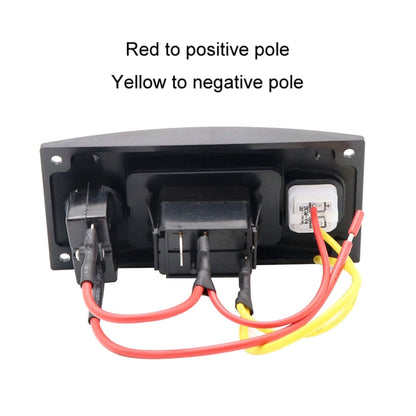 Marine Self-Locking Resetting Switch With Overload Protection Indicator Light ON-OFF-ON 3 Switch - Marine Accessories & Parts by buy2fix | Online Shopping UK | buy2fix