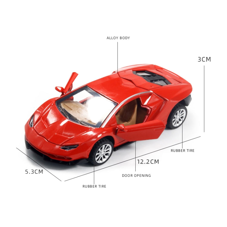 1:36 Simulation Alloy Sports Car Model Children Toy Car Baking Cake Decorative Ornament(Red) - Model Toys by buy2fix | Online Shopping UK | buy2fix