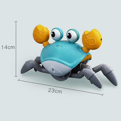 QC-3 Induction Electric Crab Automatic Obstacle Avoidance Light Music Charging Crab(Blue) - Music Toys by buy2fix | Online Shopping UK | buy2fix