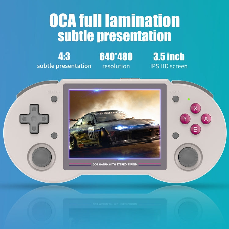 ANBERNIC RG353PS  3.5-Inch IPS Screen Handheld Game Console 2.4G/5G Wifi Linux System Game Player 16GB+256GB 35K Games(Transparent Purple) - Pocket Console by ANBERNIC | Online Shopping UK | buy2fix