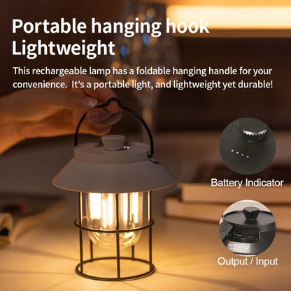 Portable Hanging Handheld Camping Light Outdoor LED Lighting with Power Function(Black) - Camping Lighting by buy2fix | Online Shopping UK | buy2fix