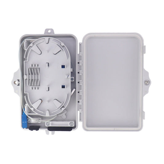 4 Core Fiber Splitter Box Wall Mounted  FTTX Distribution Box - Adapter by buy2fix | Online Shopping UK | buy2fix