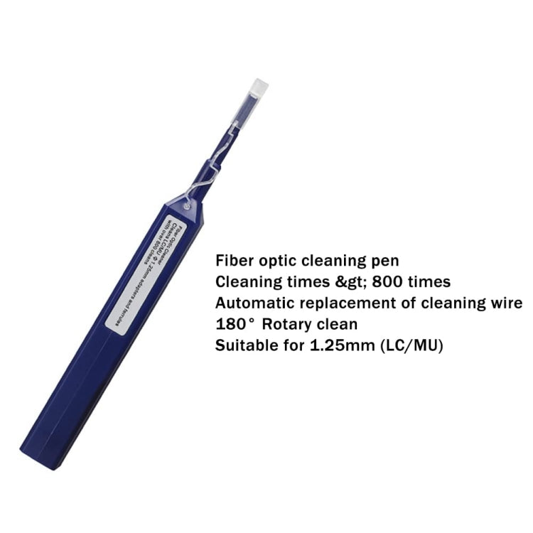 10 In 1 Optical Fiber Cleaning Tool Kit 1.25/2.5mm Fiber Cleaning Pen - Lan Cable and Tools by buy2fix | Online Shopping UK | buy2fix