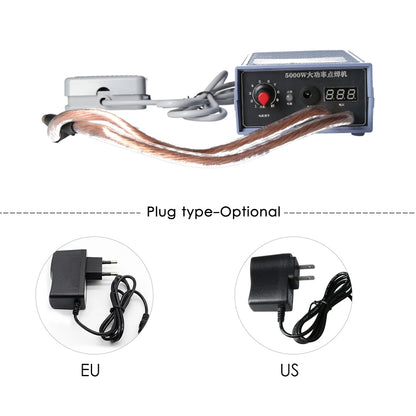 Portable 18650 Battery Spot Welder 5000W High Power Handheld Spot Welding Machine, Style: Automatic Version EU Plug - Others by buy2fix | Online Shopping UK | buy2fix