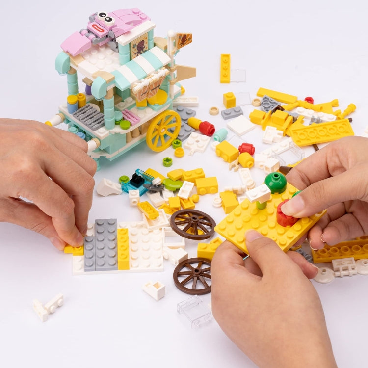 LELE BROTHER Children Assembling Mini City Street Scene Building Blocks, Style: 8613-3 Ice Cream - Building Blocks by LELE BROTHER | Online Shopping UK | buy2fix