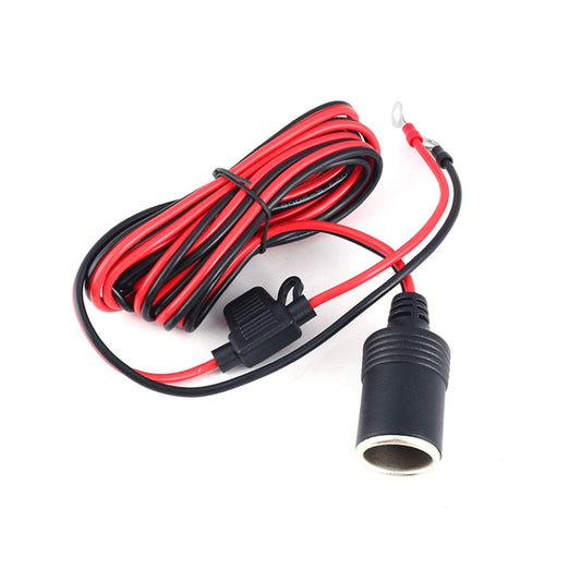 Car Cigarette Lighter Female Socket With 20A Fuse Tube, Cable Length: 3m - Cigar Socket by buy2fix | Online Shopping UK | buy2fix
