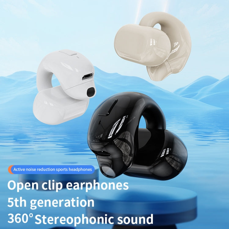 Clip-On Single Ear Bluetooth Earphone Wireless Earphone For Sports And Gaming, Packing: Box(White) - Bluetooth Earphone by buy2fix | Online Shopping UK | buy2fix