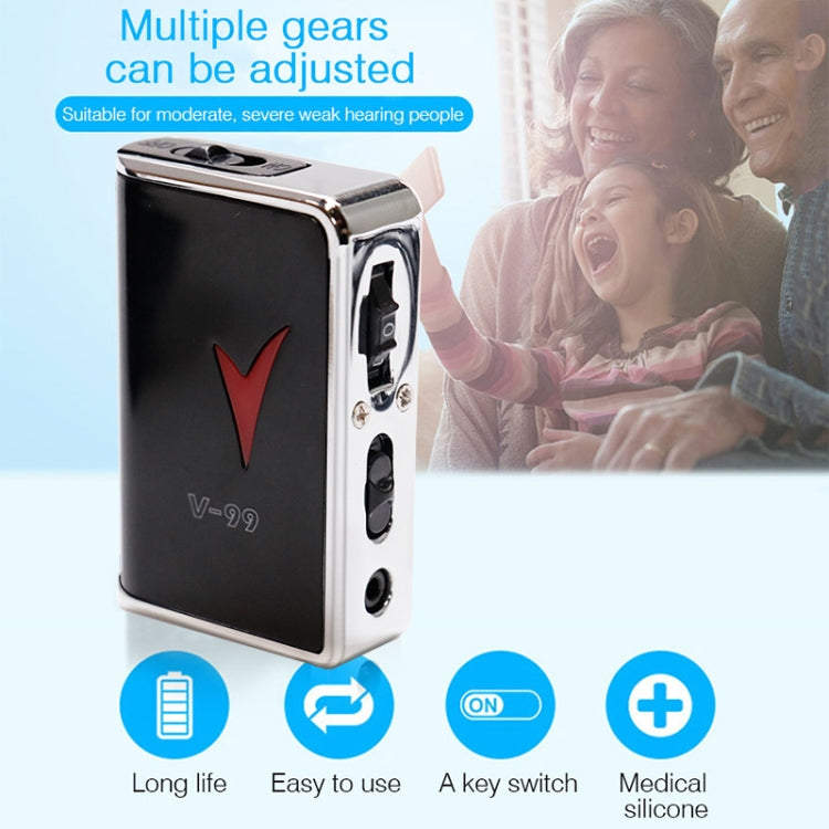 V99 Box Sound Amplifier Aid Hearing Aid Earphone - Hearing Aids by buy2fix | Online Shopping UK | buy2fix