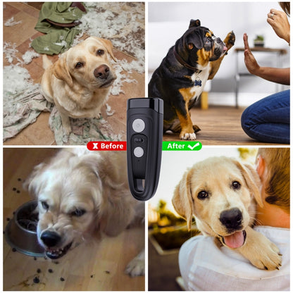 Ultrasonic Dog Repeller Stop Barker Pet Trainer(Black) - Training Aids by buy2fix | Online Shopping UK | buy2fix