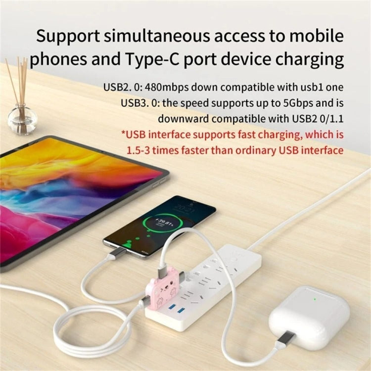 3 In 1 Type-C Docking Station USB Hub For iPad / Phone Docking Station, Port: 3C USB3.0+USB2.0 x 2 White - USB HUB by buy2fix | Online Shopping UK | buy2fix