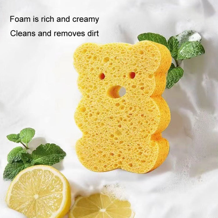 Baby Bathing Wood Pulp Sponge Cute Cartoon Soft Bath Sponge Bath Scrubber, Model: Bear - Bath Brushes & Sponges by buy2fix | Online Shopping UK | buy2fix