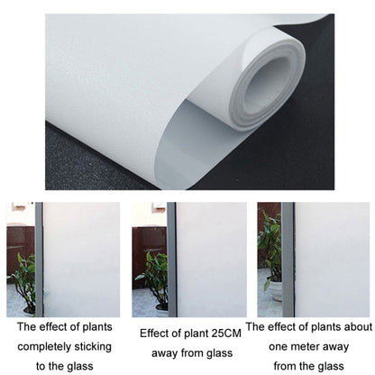 Electrostatic Frosted Anti-Peep Glass Thermal Insulation Window Film, Length: 50cm Wide/Meter(Glue-free Pure Matte) - Door & Window Films by buy2fix | Online Shopping UK | buy2fix