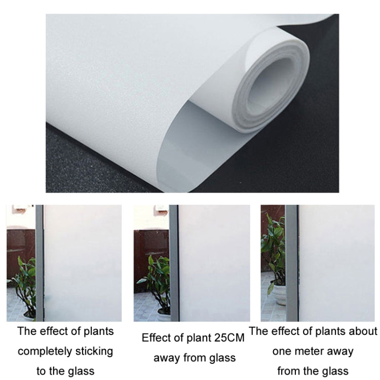 Electrostatic Frosted Anti-Peep Glass Thermal Insulation Window Film, Length: 50cm Wide/Meter(Glue-free White Matte) - Door & Window Films by buy2fix | Online Shopping UK | buy2fix
