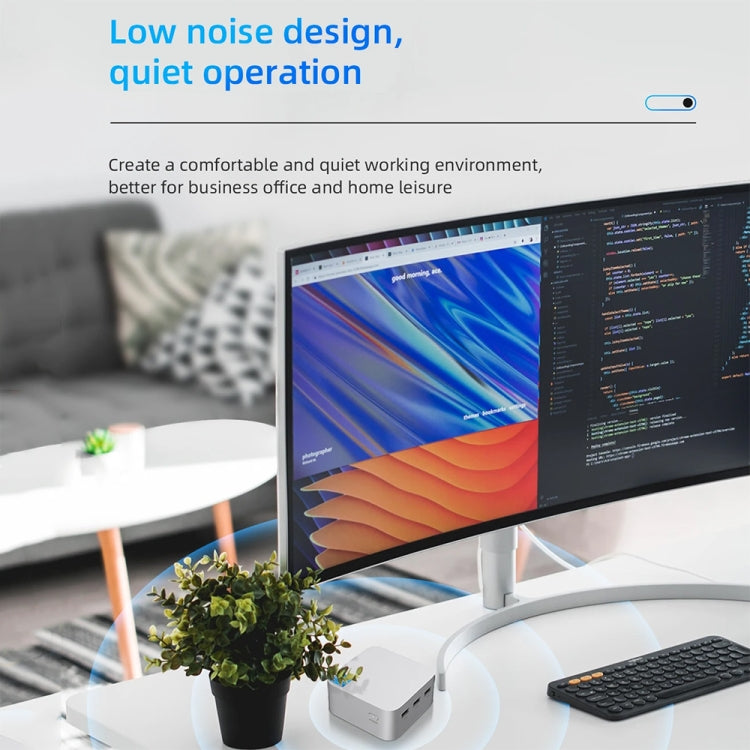 T8Plus Alder Lake-N100 4K Dual Band WIFI Bluetooth Office Game Portable Mini PC, Spec: 8G 512G UK Plug - Windows Mini PCs by buy2fix | Online Shopping UK | buy2fix