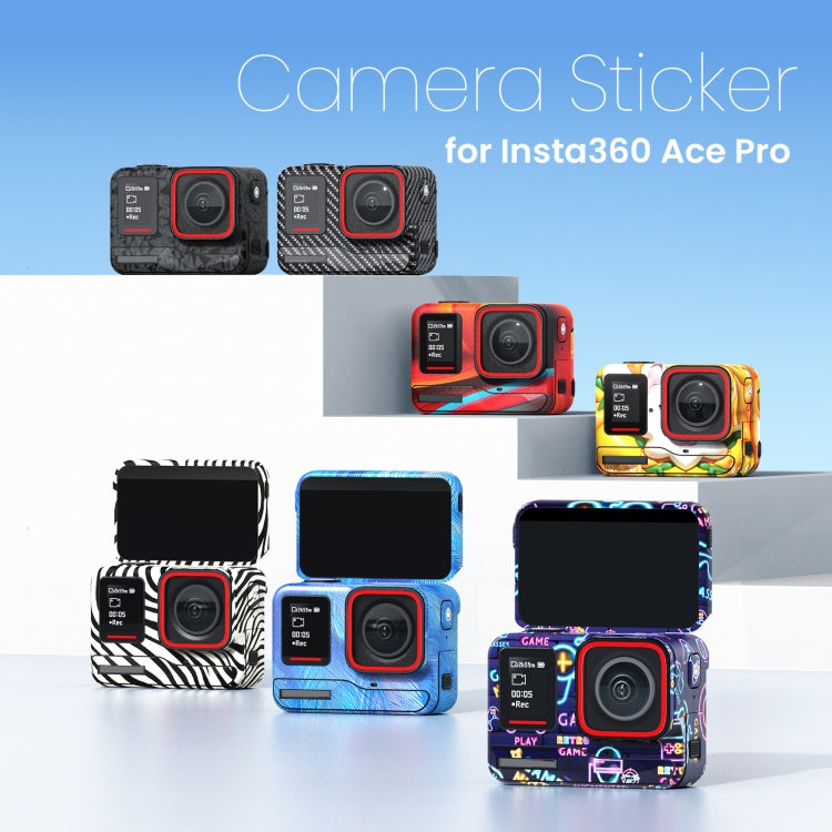 For Insta360 Ace Pro aMagisn Body Sticker Sports Camera Accessories(Feather) - Protective Film & Stickers by aMagisn | Online Shopping UK | buy2fix