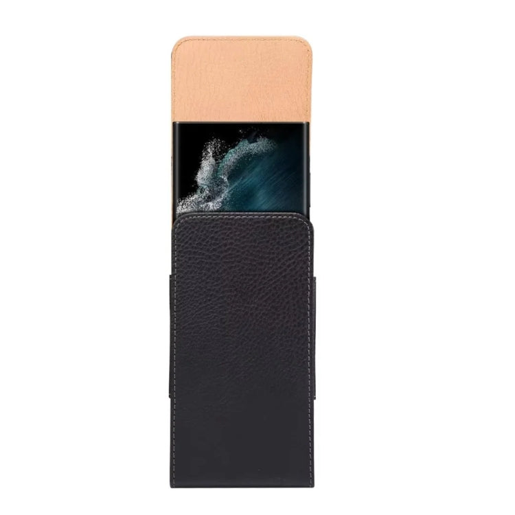 4.7 Inch  Men Vertical Mobile Phone Waist Bag Litchi Pattern Back Clip Buckle Belt Leather Case -  by buy2fix | Online Shopping UK | buy2fix