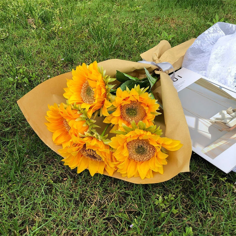 Simulated Flower Arrangement Table Ornament Picnic Photo Props, Style: 5pcs Sunflower Cater Paper - Other Props by buy2fix | Online Shopping UK | buy2fix