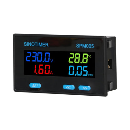 SINOTIMER SPM005 AC Digital Display Voltage Current Power Electricity Multifunctional Monitoring Meter, Specification: 20A - Current & Voltage Tester by SINOTIMER | Online Shopping UK | buy2fix