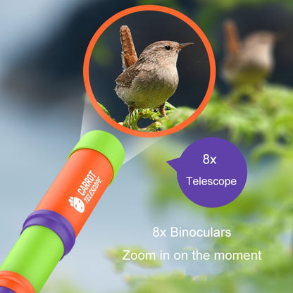 8X HD Radish Telescope Retractable Focusing Children Science Education Toys(Random Color) - Monocular Binoculars by buy2fix | Online Shopping UK | buy2fix