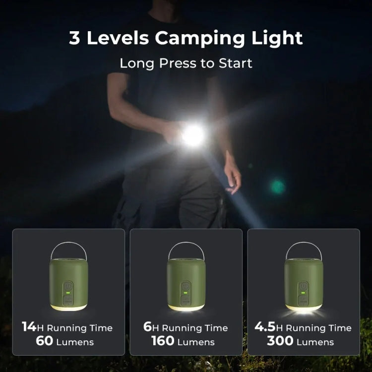 CP-17 Outdoor Multifunctional Camping Light Electric Mini Wireless Air Pump(Green) - Camping Lighting by buy2fix | Online Shopping UK | buy2fix