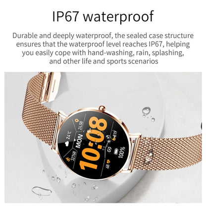 T8 1.3-inch Heart Rate/Blood Pressure/Blood Oxygen Monitoring Bluetooth Smart Watch, Color: Gold - Smart Watches by buy2fix | Online Shopping UK | buy2fix