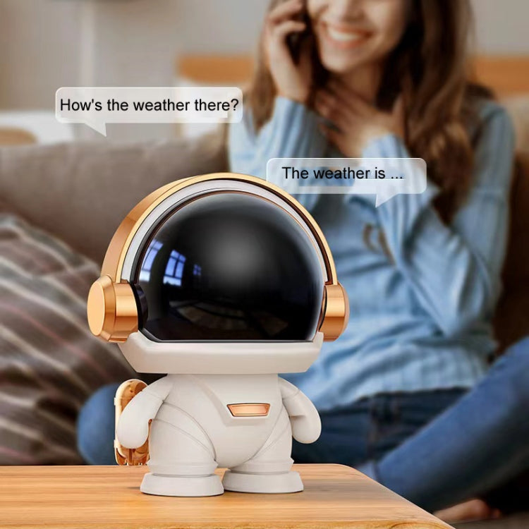 Mini Astronaut Portable Smart Subwoofer Bluetooth Speaker, Color: Platinum - Mini Speaker by buy2fix | Online Shopping UK | buy2fix