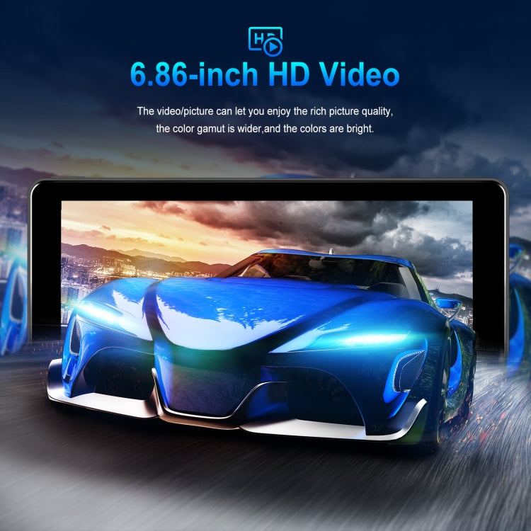 6.86 Inch 4KDVR Smart Screen Player, Specification: Standard+64G Memory Card - Car MP3 & MP4 & MP5 by buy2fix | Online Shopping UK | buy2fix