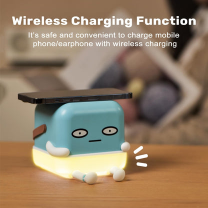 ICARER FAMILY IF-C01 Cartoon Adjustable Phone Holder Night Light With Wireless Charger(Ice Cubes) - Night Lights by ICARER FAMILY | Online Shopping UK | buy2fix