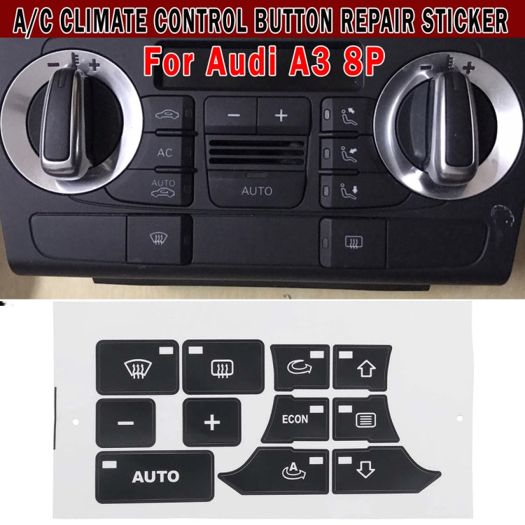 For Audi A3 Air Conditioning Panel Repair Sticker - Decorative Sticker by buy2fix | Online Shopping UK | buy2fix