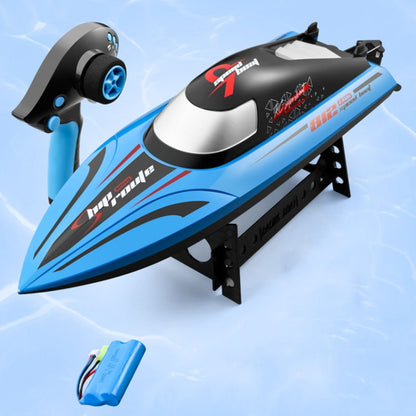 812 High-Speed RC Boat Large Horsepower Speedboat Long Endurance Waterproof Boys Water Toy Single Battery(Blue) - RC Boats by buy2fix | Online Shopping UK | buy2fix