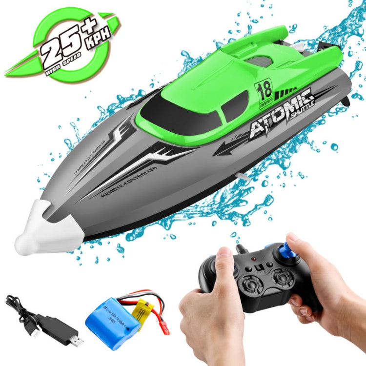 EB02 2.4G Wireless RC Boat Circulating Water-Cooled High-Speed Speedboat Racing Boat Model Toy(Green) - RC Boats by buy2fix | Online Shopping UK | buy2fix