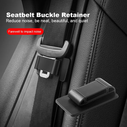 Car Seat Belt Holder Anti-collision Elastic Buckle Limiter(Matt Black) - Seat Belts & Padding by buy2fix | Online Shopping UK | buy2fix