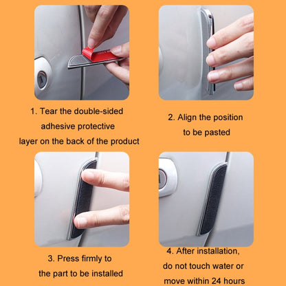 Car Door Anti-collision Strip Anti-scratch Decorative Sticker, Color: Black Q1 - Anti Collision Sticker by buy2fix | Online Shopping UK | buy2fix