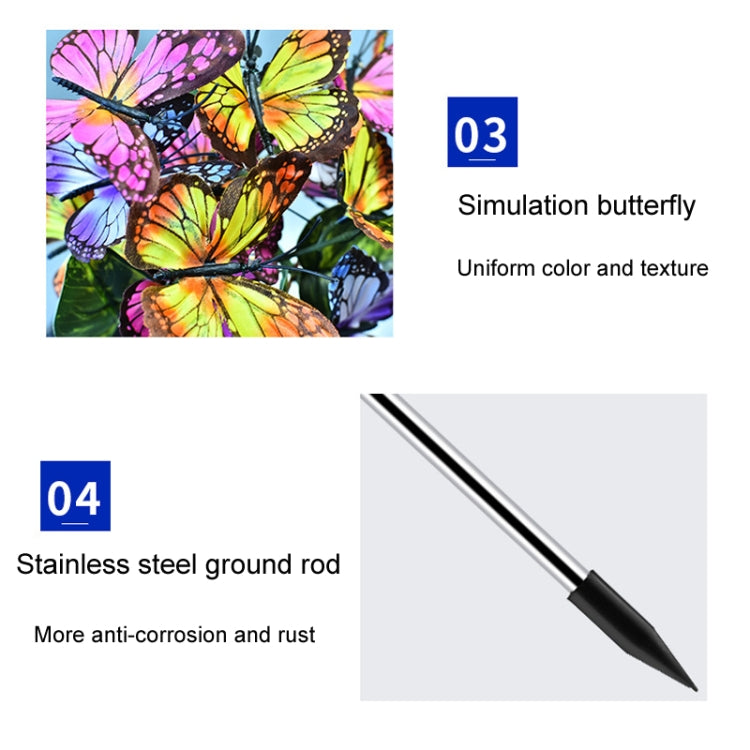 Lawn Ground Plug Light Decoration Outdoor Solar LED Garden Lights, Model: Butterfly Flower - Solar Lights by buy2fix | Online Shopping UK | buy2fix