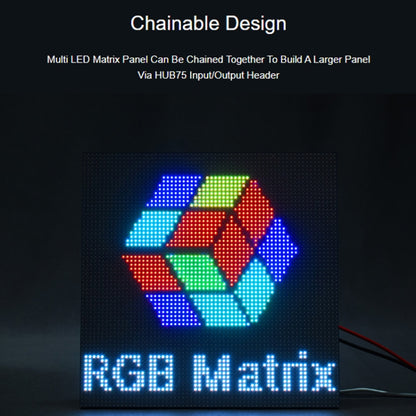 Waveshare RGB Full-color LED Matrix Panel, 5mm Pitch, 64x32 Pixels, Adjustable Brightness(25848) - Other Accessories by Waveshare | Online Shopping UK | buy2fix