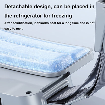 Ice Belt Outdoor Sports Cooling Fan Portable Mini Waist Fan(Silver Gray) - Electric Fans by buy2fix | Online Shopping UK | buy2fix